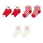 Red & Ivory Festive Baby Socks ( 3-Pack ), 1, hi-res