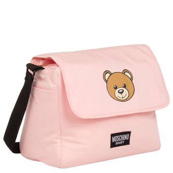 Baby Girls Pink Teddy Bear Changing Bag
