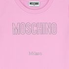 Girls Black Logo Dress, 1, hi-res