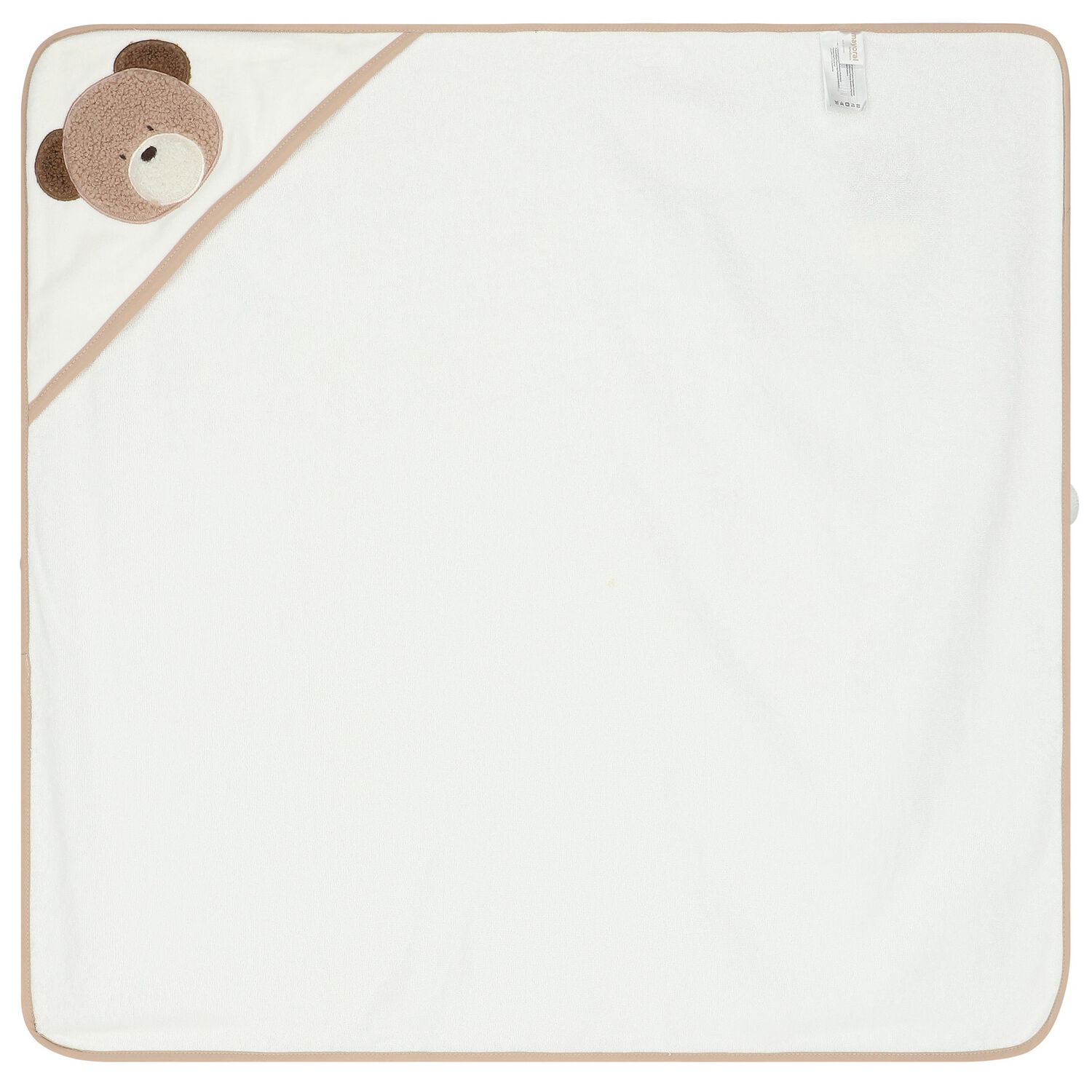 منشفة بطبعة تيدي باللون العاجي والبيج, 1, hi-res