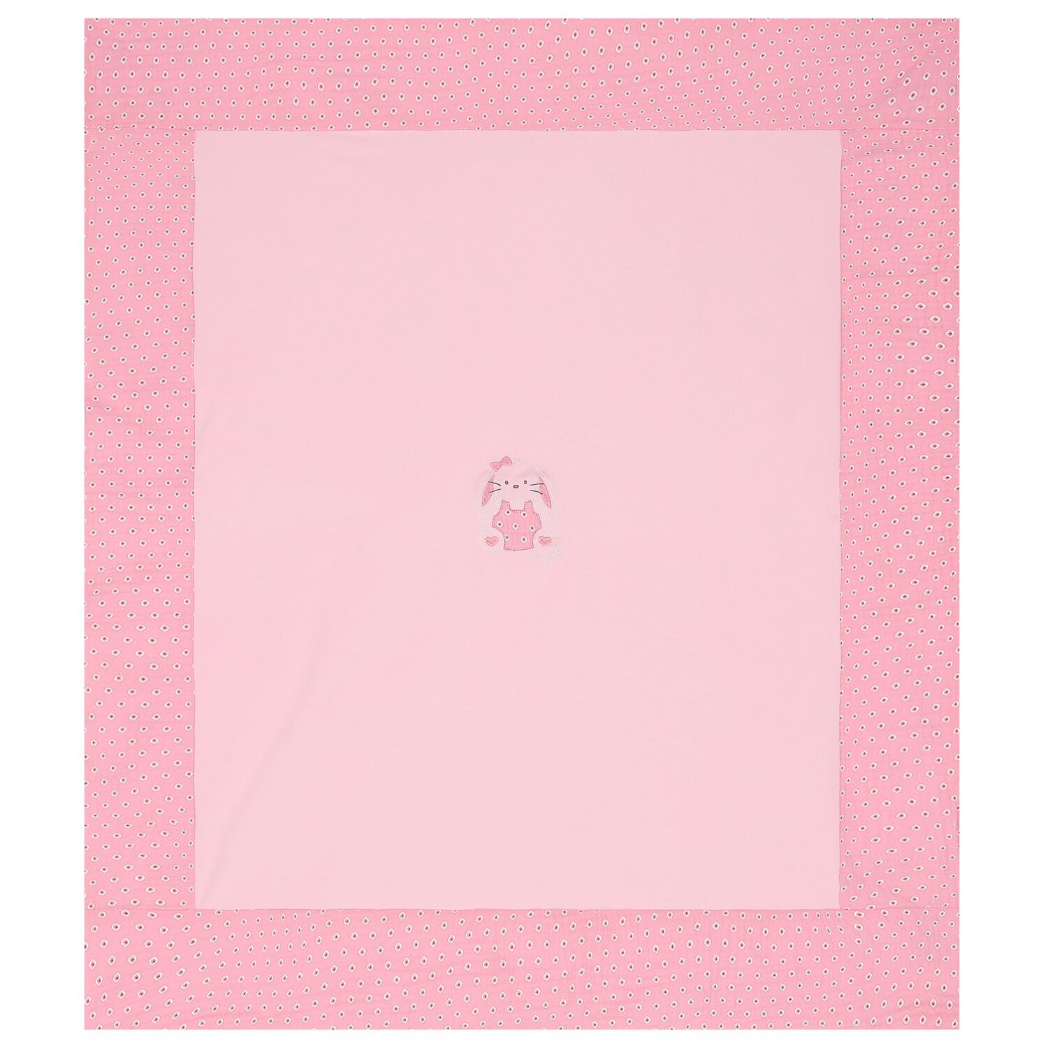 Baby Girls Pink & White Blanket, 2, hi-res