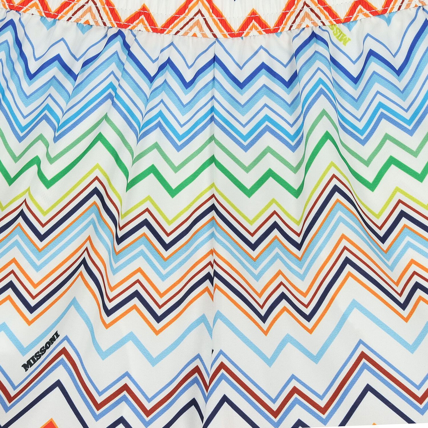 Boys Multi-Coloured Zig Zag Swim Shorts, 1, hi-res