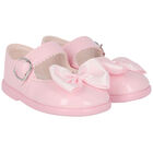 Baby Girls Pink Leather Pre Walker Shoes, 1, hi-res