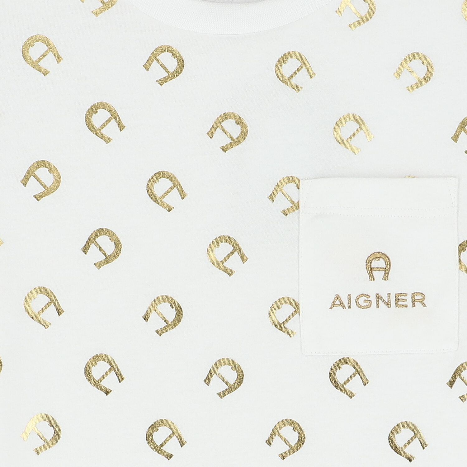 Boys White & Gold Logo T-Shirt, 1, hi-res image number null