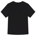 Boys Black Logo T-Shirt, 2, hi-res