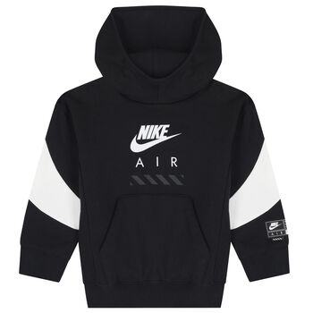 Black & White Logo Hooded Top