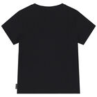 Boys Black Logo T-Shirt, 2, hi-res