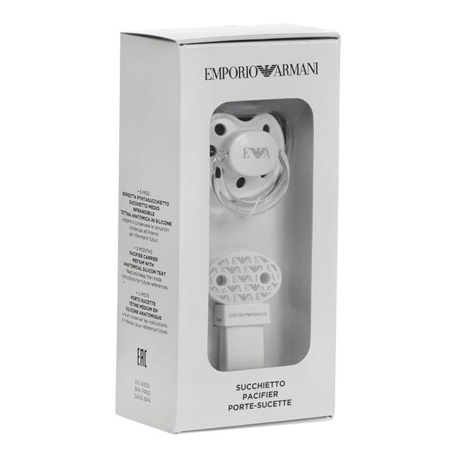 طقم دمي و مشبك باللون الابيض , 1, hi-res