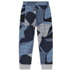 Boys Grey & Blue Logo Joggers, 1, hi-res