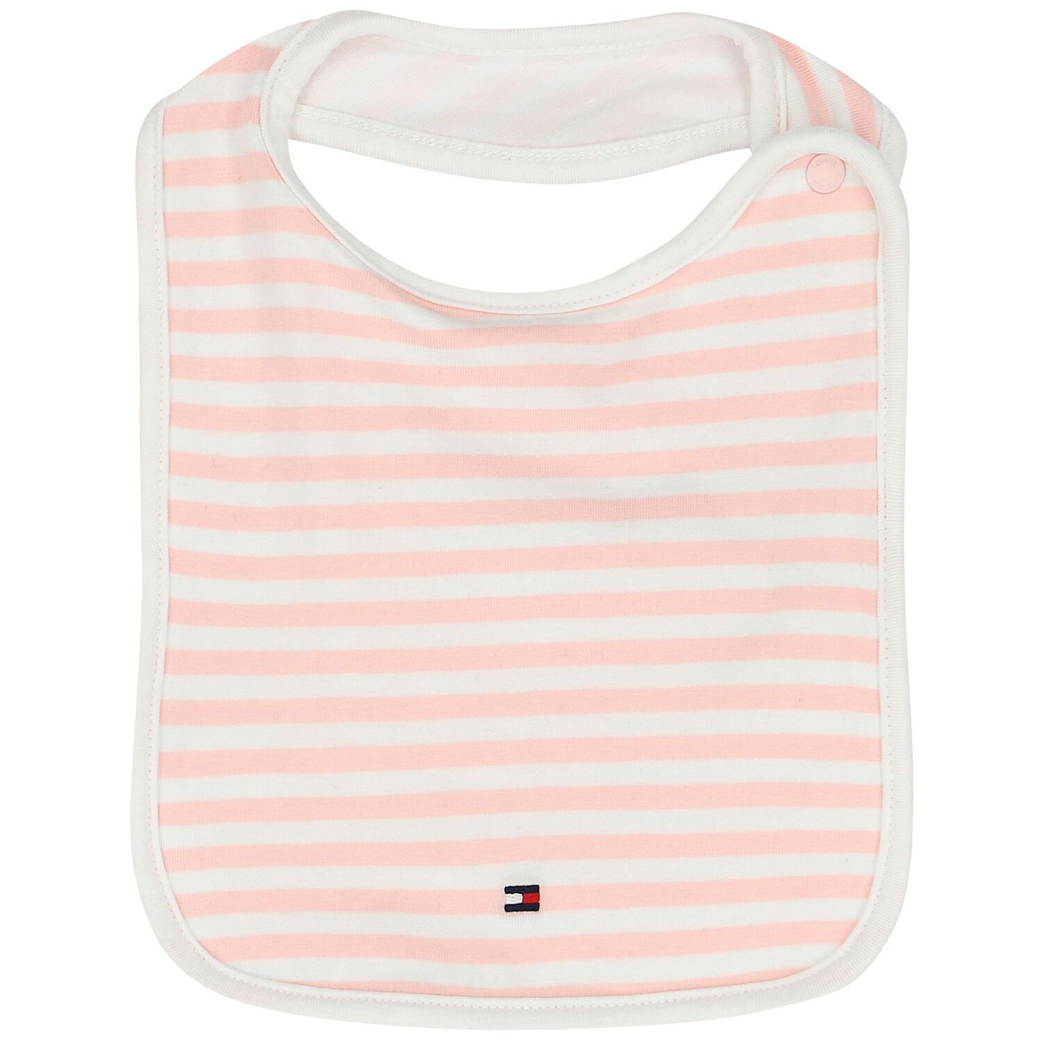 Baby Girls Pink & White Logo Bibs (3-Pack), 1, hi-res image number null