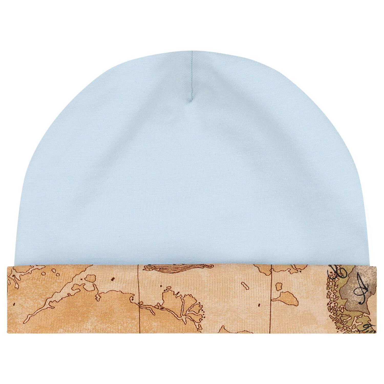 Baby Boys Blue & Beige Geo Map Babygrow Gift Set, 1, hi-res