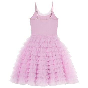 Girls Purple Embellished Tulle Dress