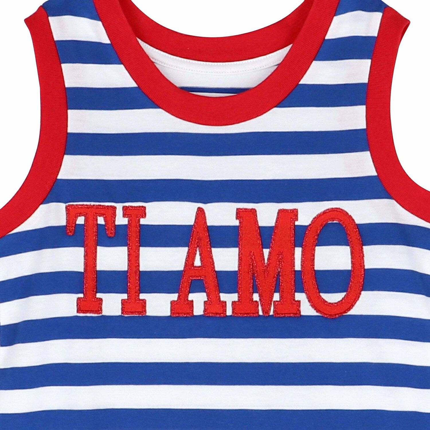 Girls Blue Stripe Dress, 1, hi-res