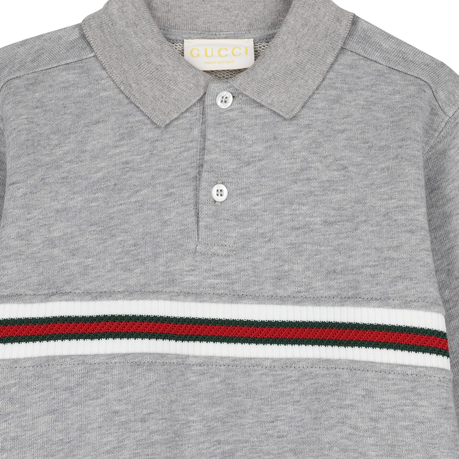 Baby Boys Grey Web Striped Sweatshirt , 1, hi-res