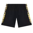 Younger Boys Black Barroco Shorts, 1, hi-res