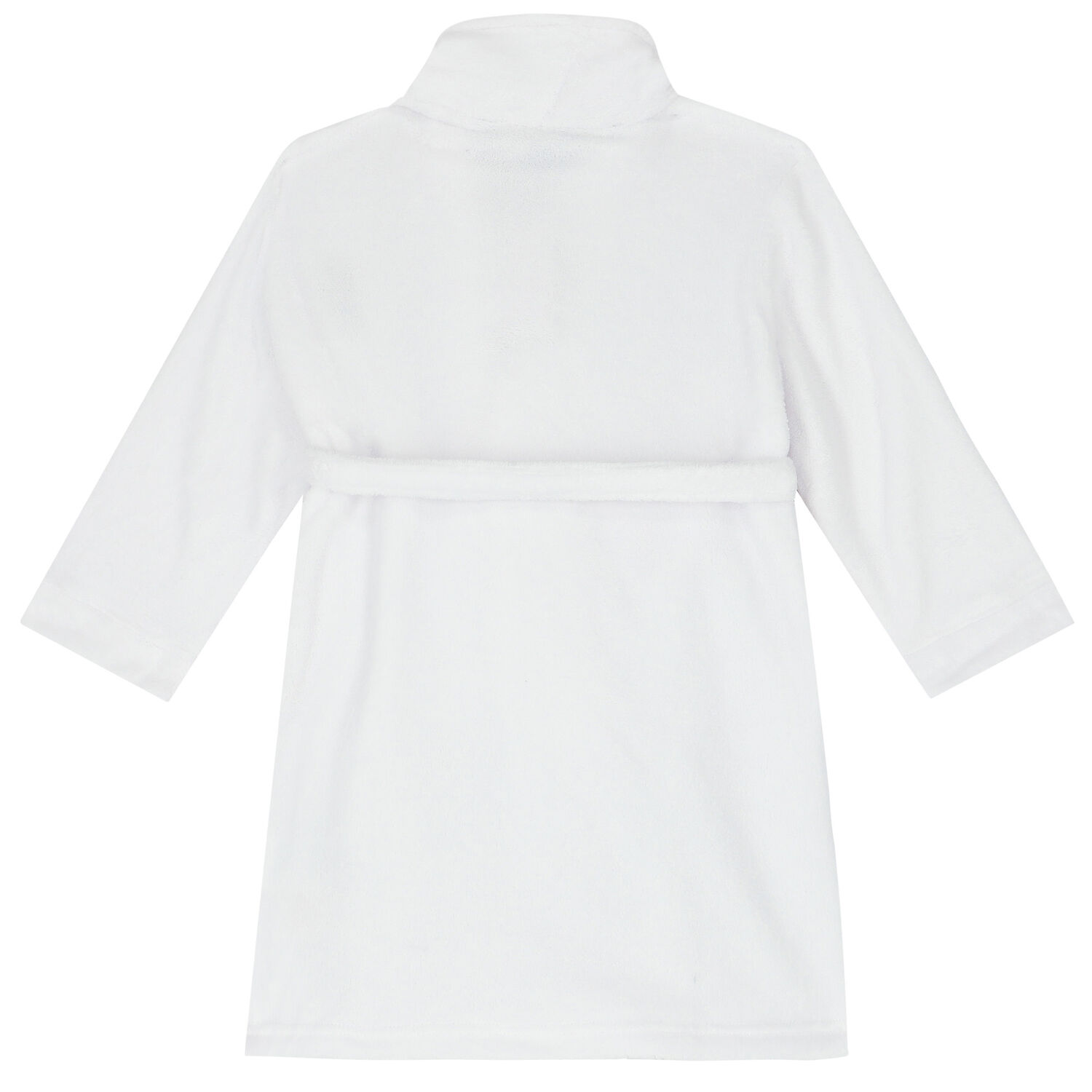 روب حمام أولاد بشعار الدب باللون الابيض, 1, hi-res