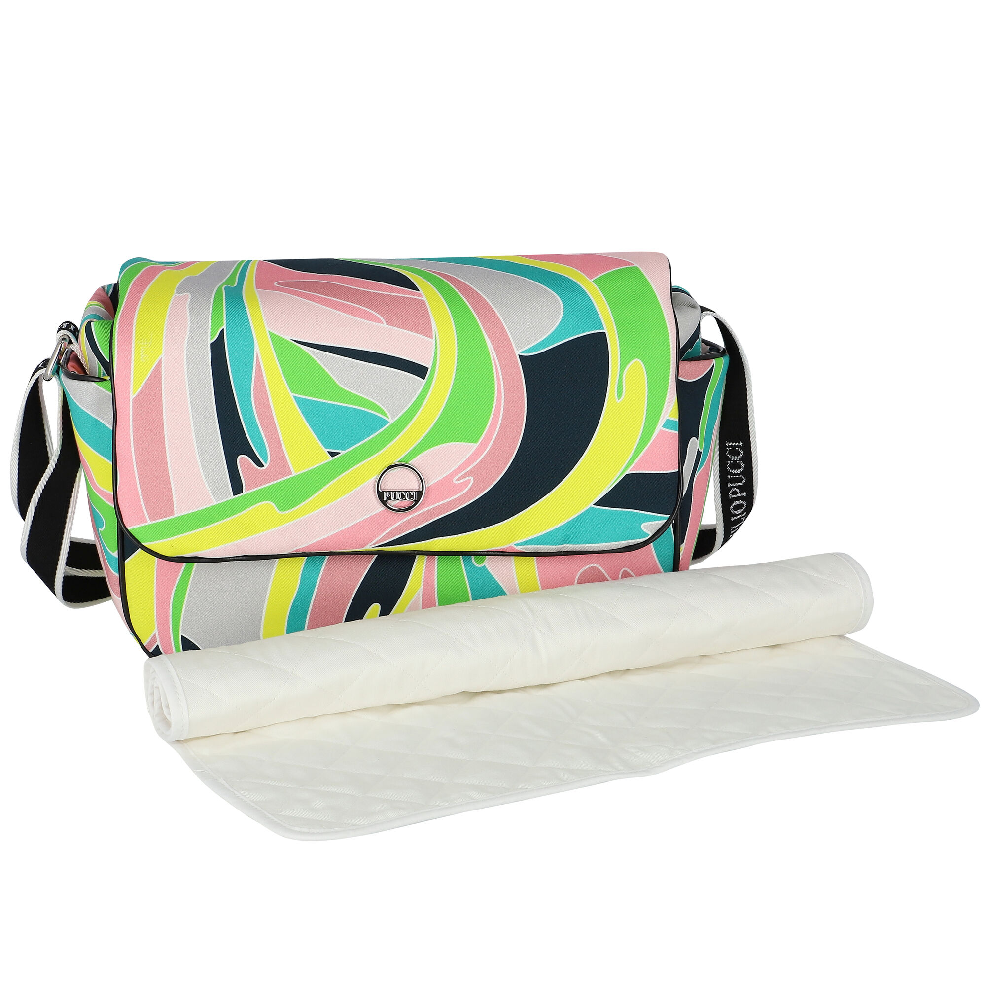 Emilio Pucci Multi Colored Baby Changing Bag Junior Couture QA