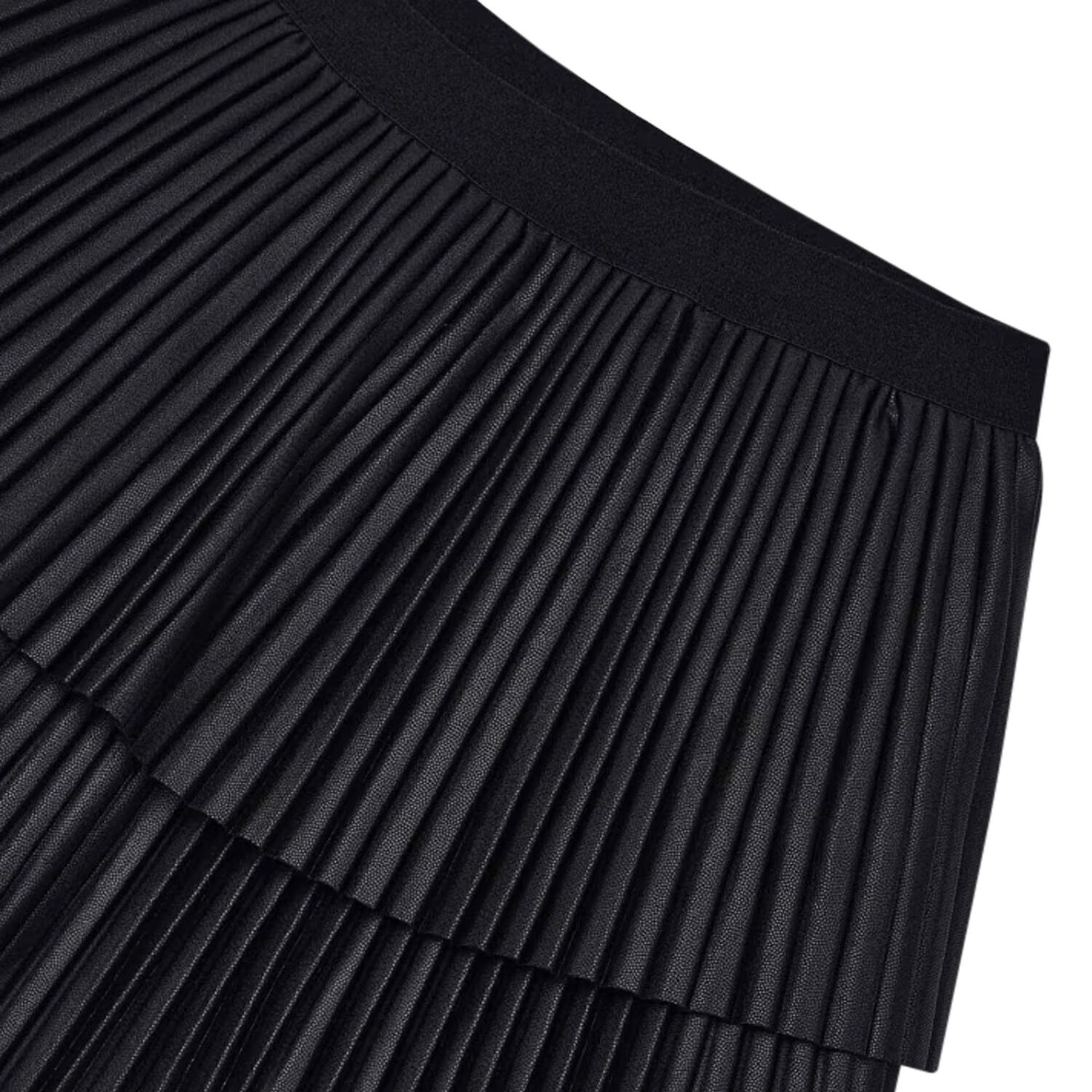 Girls Black Pleated Skirt, 1, hi-res
