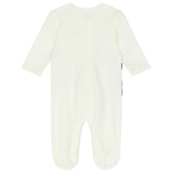 Ivory Teddy Bear Babygrow