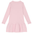 فستان بنات بالشعار باللون الوردى, 1, hi-res