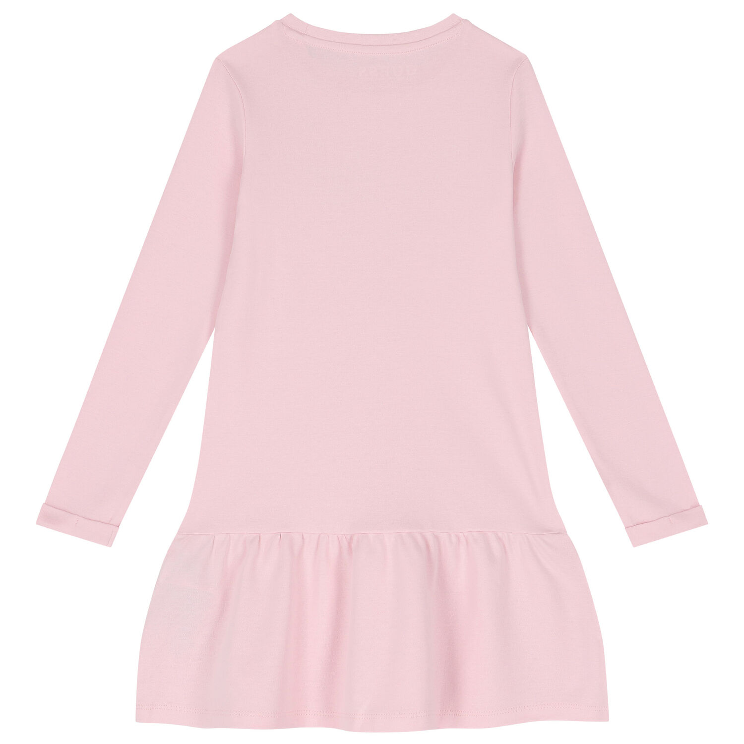 فستان بنات بالشعار باللون الوردى, 1, hi-res