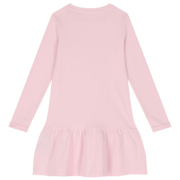 Girls Pink Logo Dress