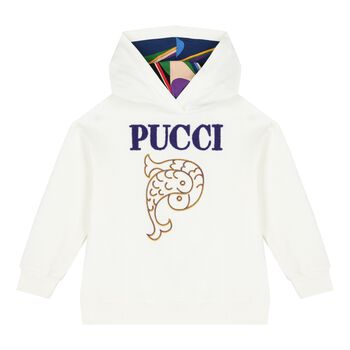 Girls Ivory Logo Sweatshirt