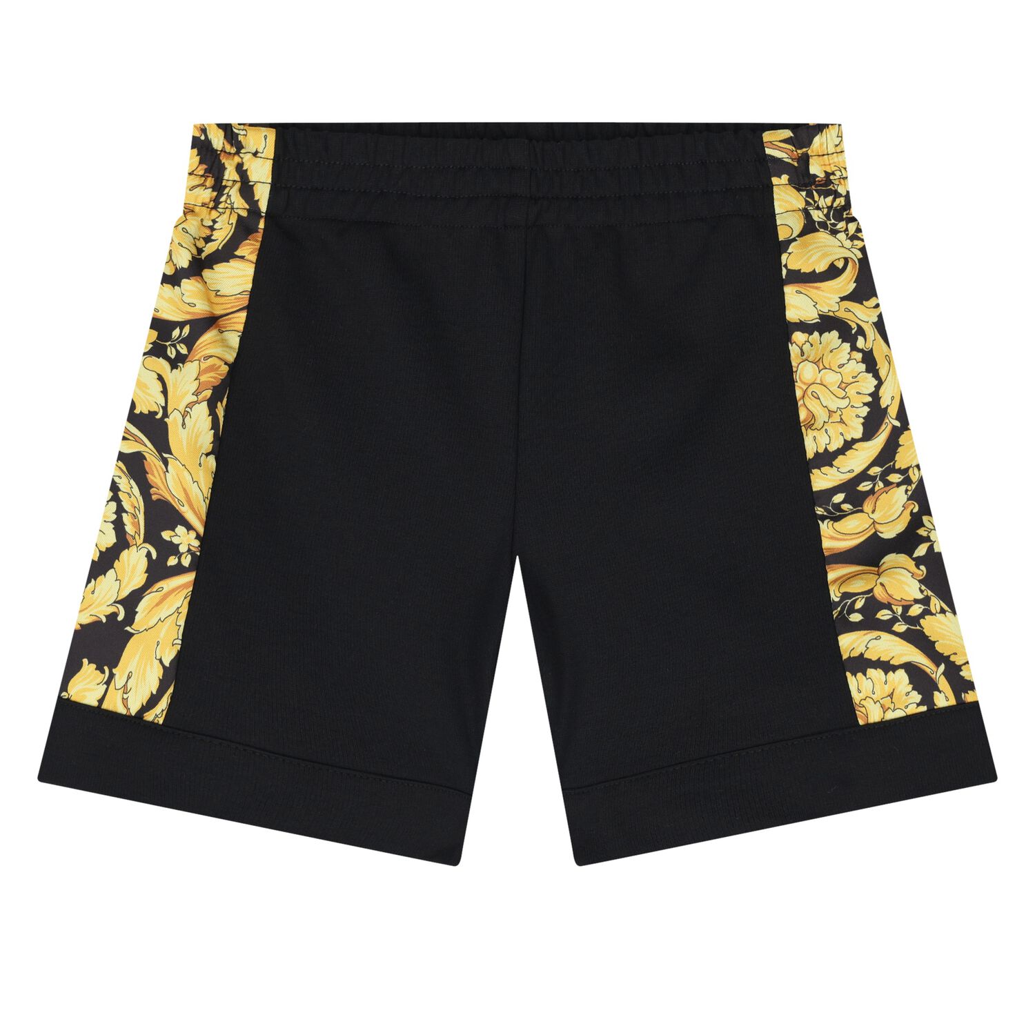 Younger Boys Black Barroco Shorts, 1, hi-res image number null