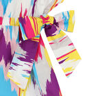 Girls White Abstract Beach Dress, 1, hi-res