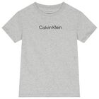 تيشيرت أولاد بالشعار باللون الأسود والرمادي (قطعتين) , 2, hi-res