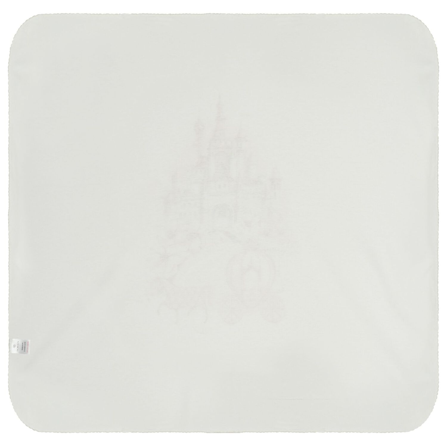 طقم بطانية و قبعة للبنات باللون العاجي, 1, hi-res