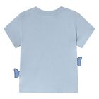 تيشيرت اولاد بطبعه القرش باللون الازرق, 1, hi-res