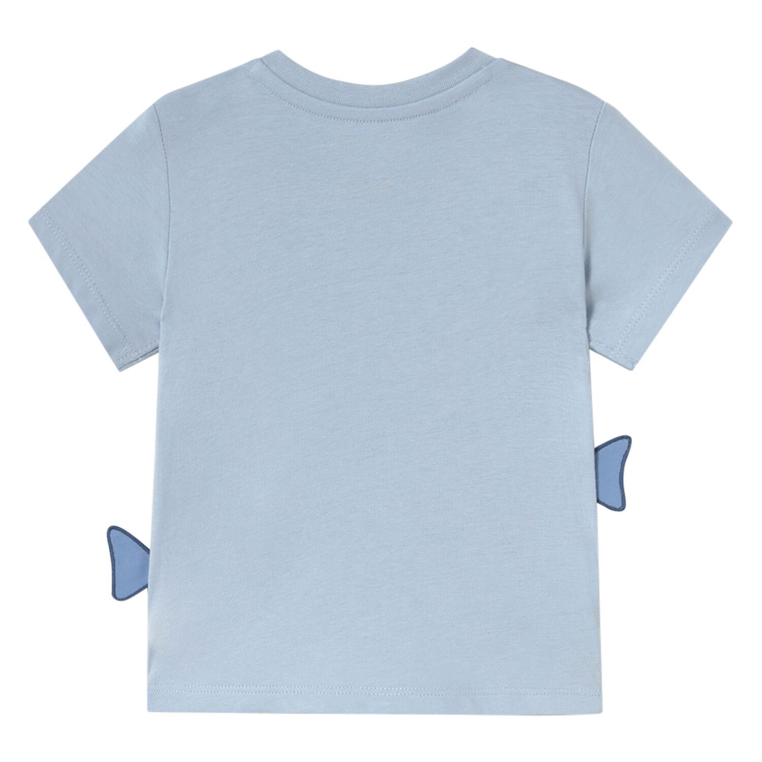 تيشيرت اولاد بطبعه القرش باللون الازرق, 1, hi-res