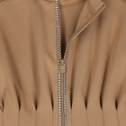 Girls Beige Scuba Dress, 1, hi-res