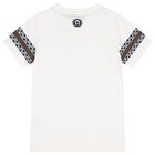 Boys White Logo T-Shirt, 1, hi-res
