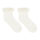 Girls Ivory & Gold Socks (2 Pack), 2, hi-res