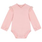 طقم بنات تنورة تول باللون  الوردي, 2, hi-res