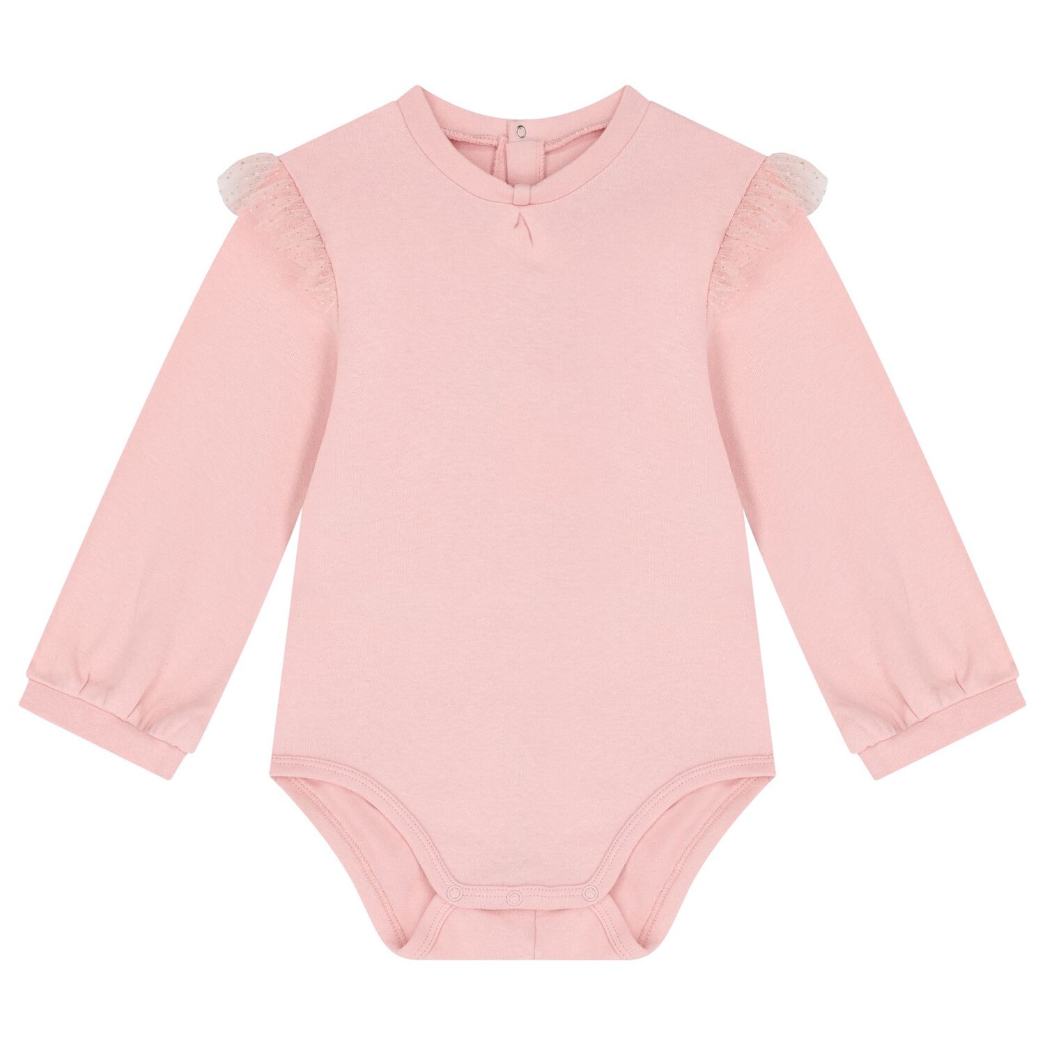 طقم بنات تنورة تول باللون  الوردي, 2, hi-res