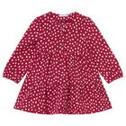 Younger Girls Red Cheetah Dress, 1, hi-res