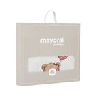 Baby Girls Ivory Teddy Bear Blanket, 1, hi-res