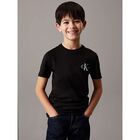 Boys Black Logo T-Shirt, 2, hi-res