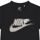 طقم شورت أولاد بالشعار باللون الأسود, 2, hi-res