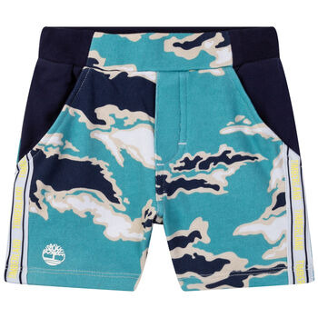 Younger Boys Blue Logo Shorts