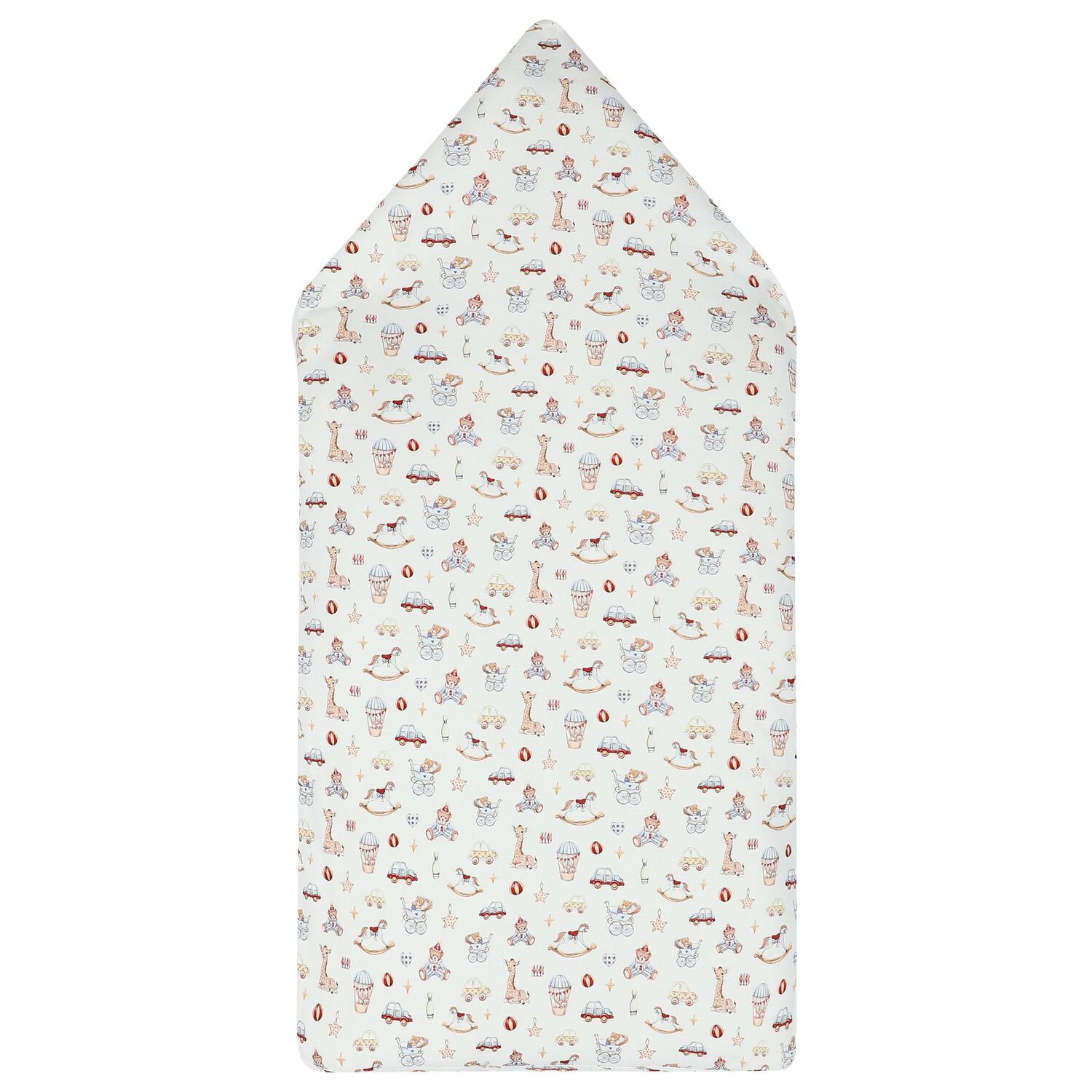 مدس أولاد بطبعة لعب أطفال باللون الأبيض, 1, hi-res