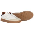 Boys White Logo Trainers, 1, hi-res