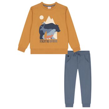 Boboli Boys Yellow & Blue Tracksuit, 1 Boys Yellow & Blue Tracksuit