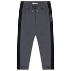 Boys Grey Logo Tracksuit, 1, hi-res