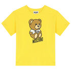 Yellow Teddy Bear Logo T-Shirt, 4, hi-res