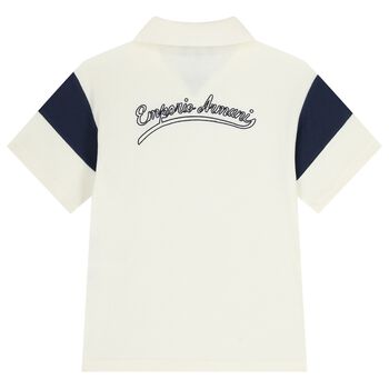 Boys Ivory Logo Polo Shirt