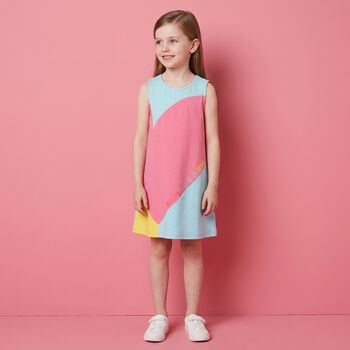 Girls Pink Heart Dress